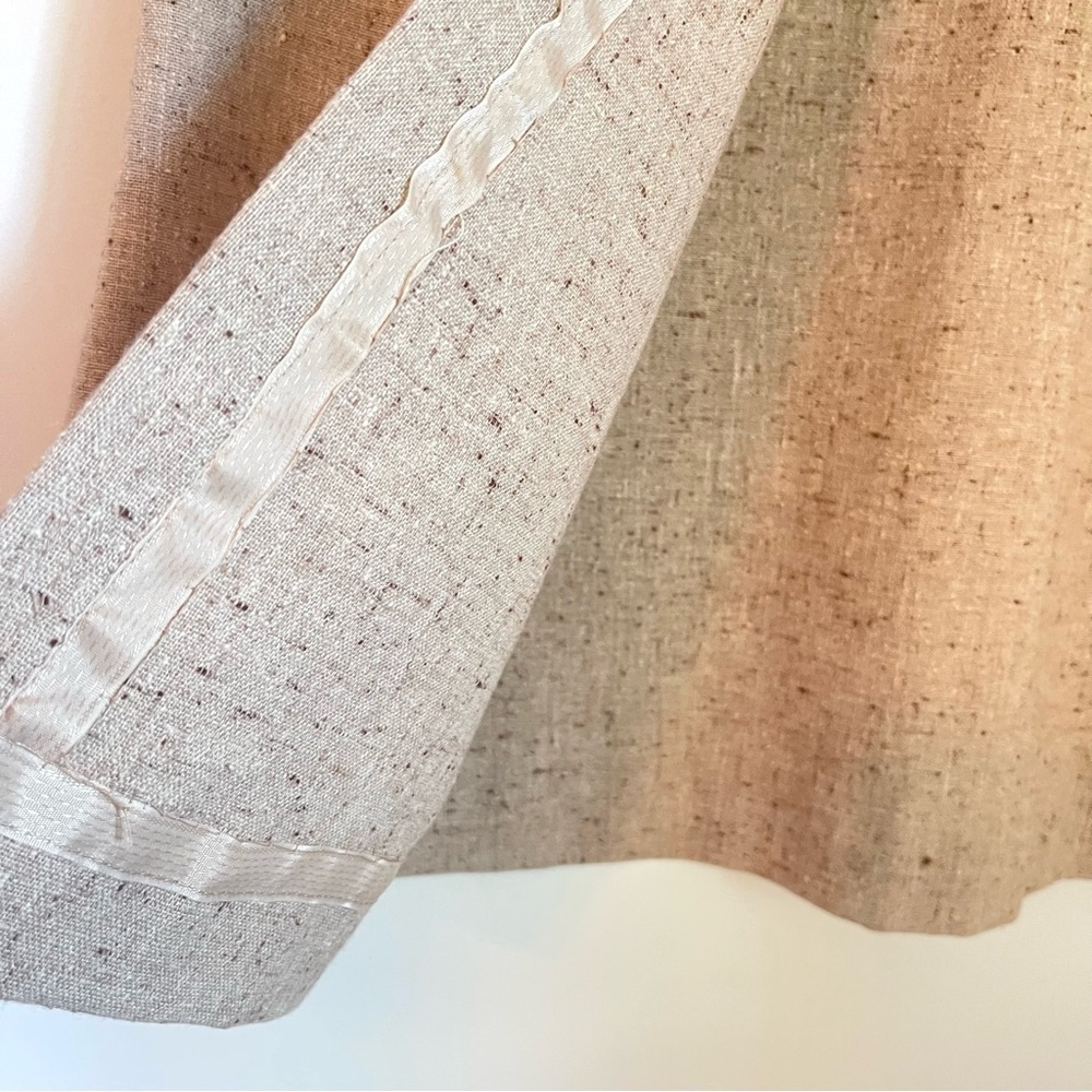 Handmade Vintage‎ Tan Tweed Preppy Midi Wrap Skirt - Women's Size XS - Picture 6 of 7